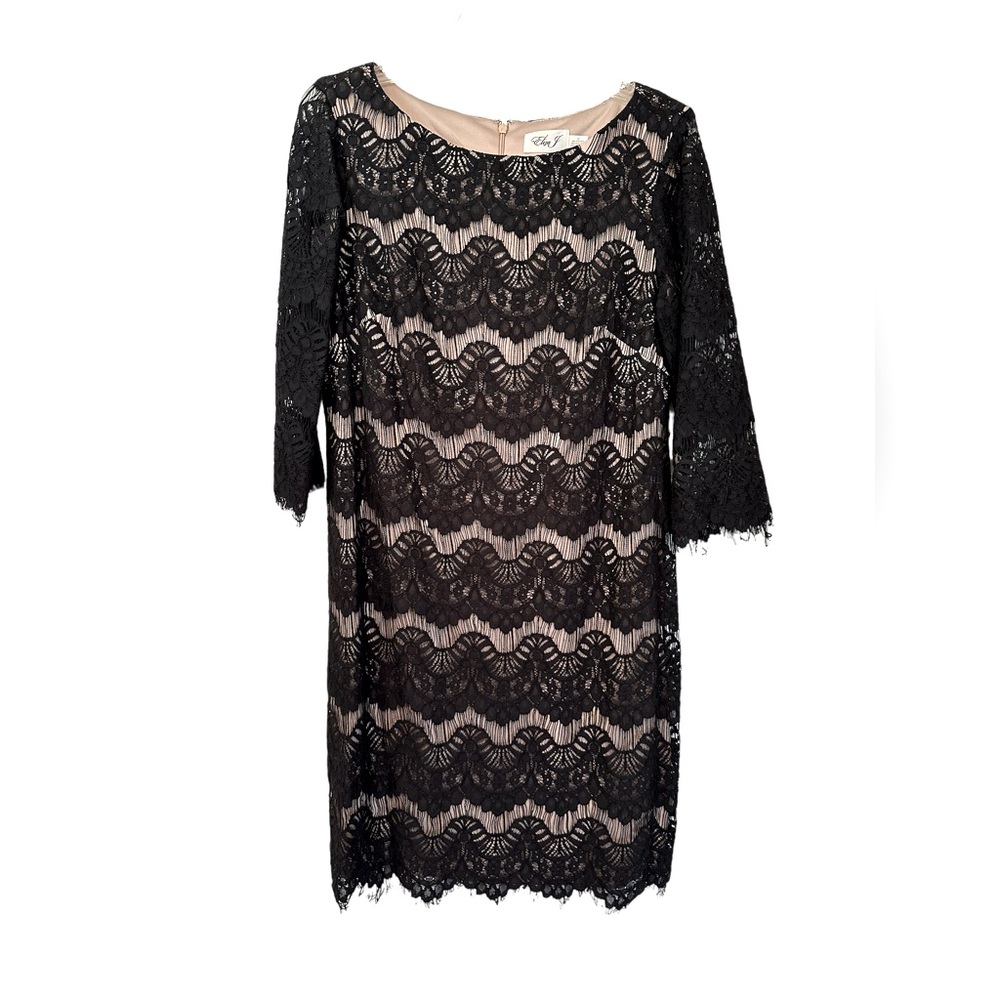 ELIZA J BLACK LACE DRESS SIZE 12